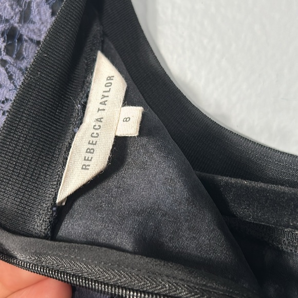 Rebecca Taylor Silk and Cotton Patchwork Lace Mixed-Media Top size 8 - Picture 7 of 15